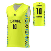Basketball Jersey Aztec - Neon Yellow
